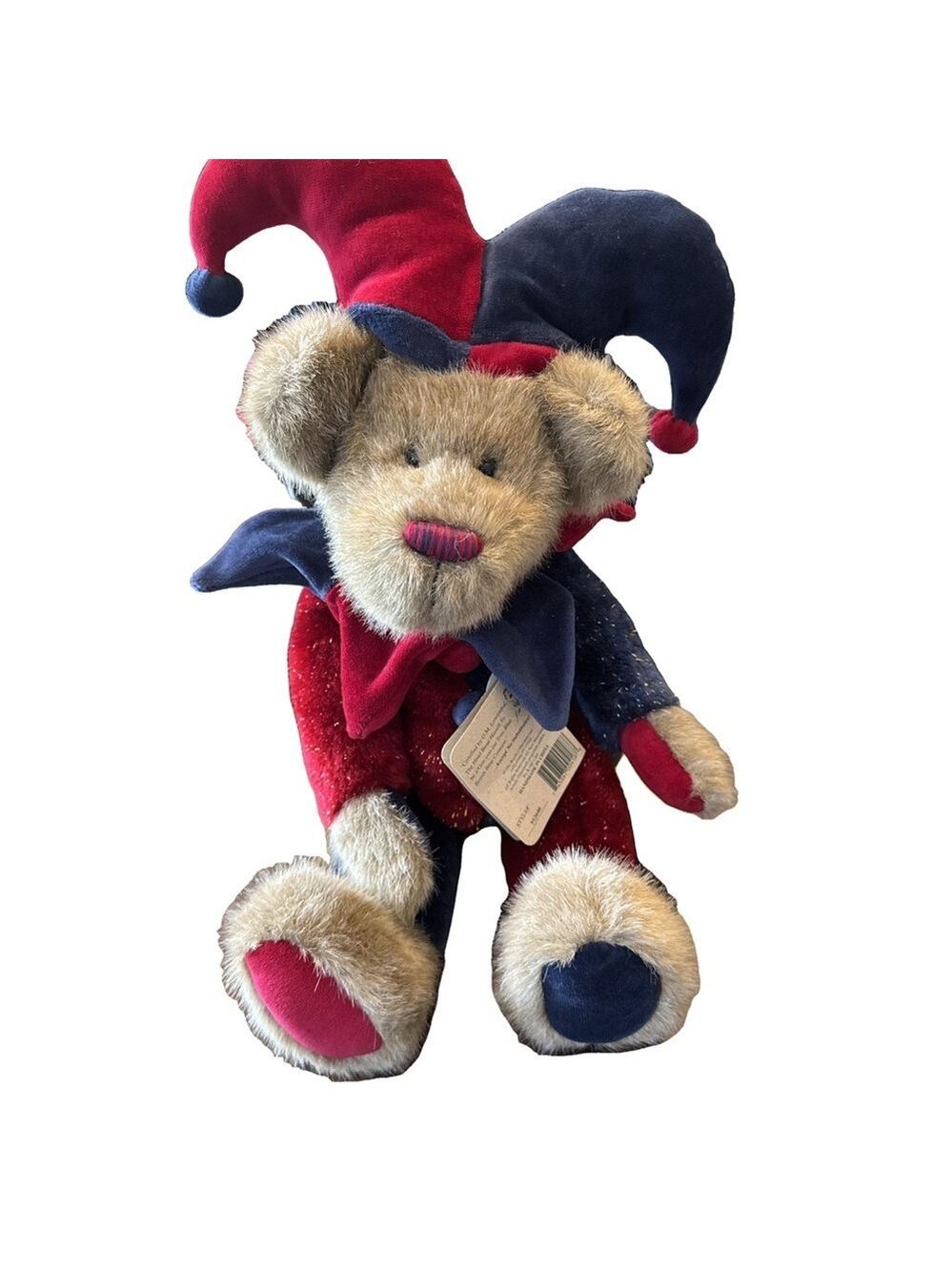 Vintage Retired Boyds Bears Court Jester Mr McFarkle Teddy Bear with Tags.